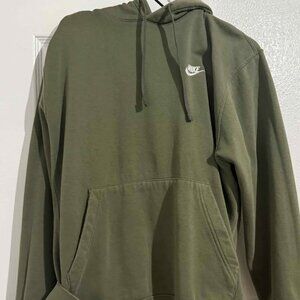 Mens Nike Olive Green Hoodie condition